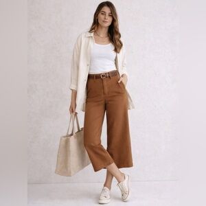 Madewell Wide Leg Crop Jeans.